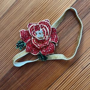 SOLD Tieks Valentines Day Box Topper Limited Edition Rhinestone Rose